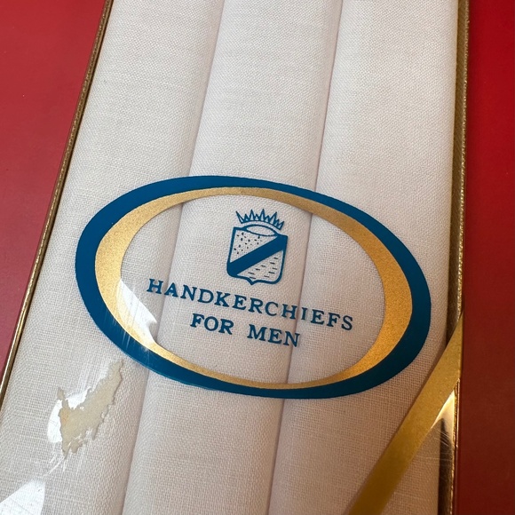 Vintage Men’s Handkerchief Set – New in Box (3 Pack) - Picture 1 of 4
